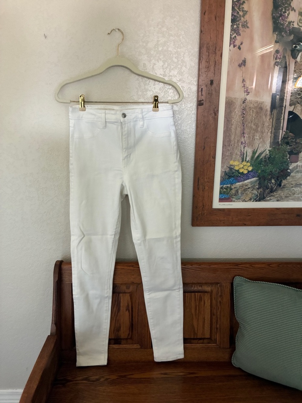 American Eagle Outfitters White Skinny Jeans